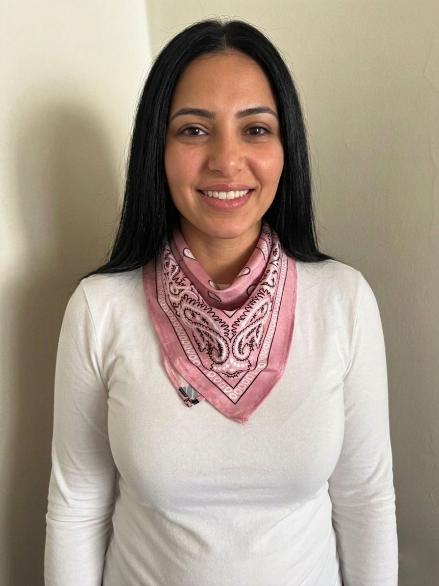 Pink Bandana - Silk