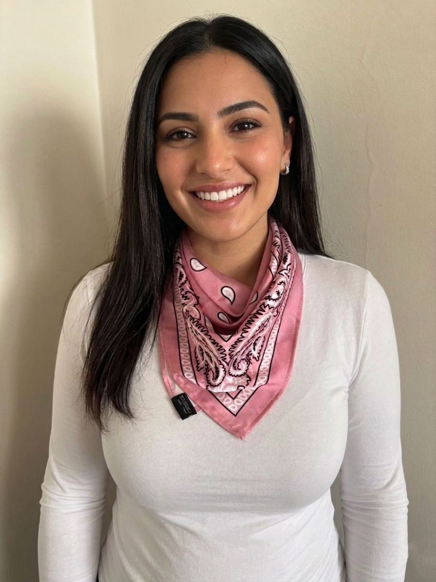 Pink Bandana - Silk