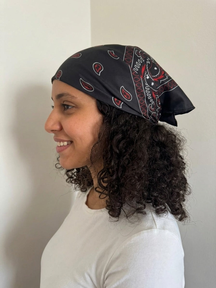Black Bandana - Silk