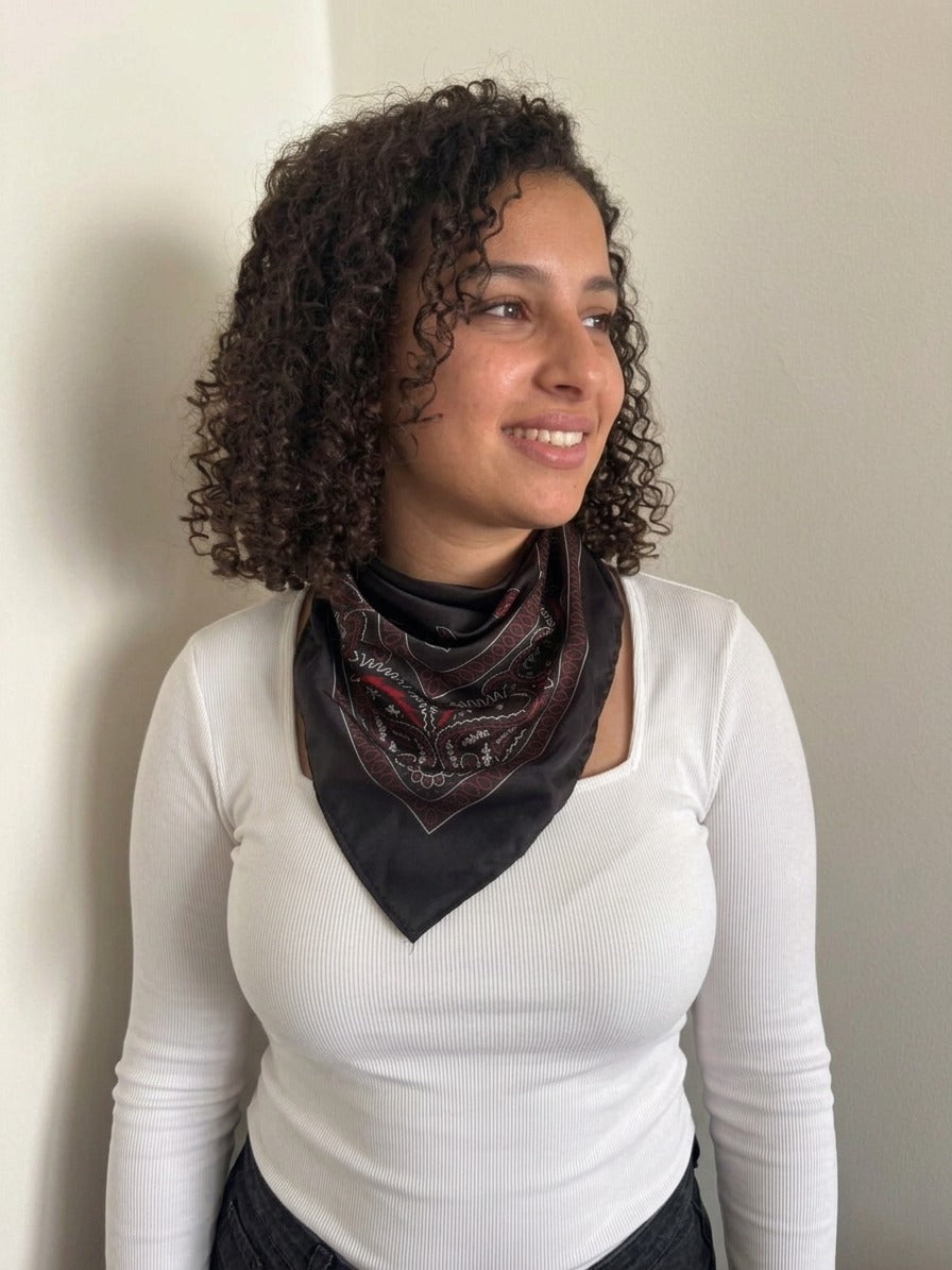Black Bandana - Silk
