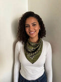 Olive Bandana - Silk