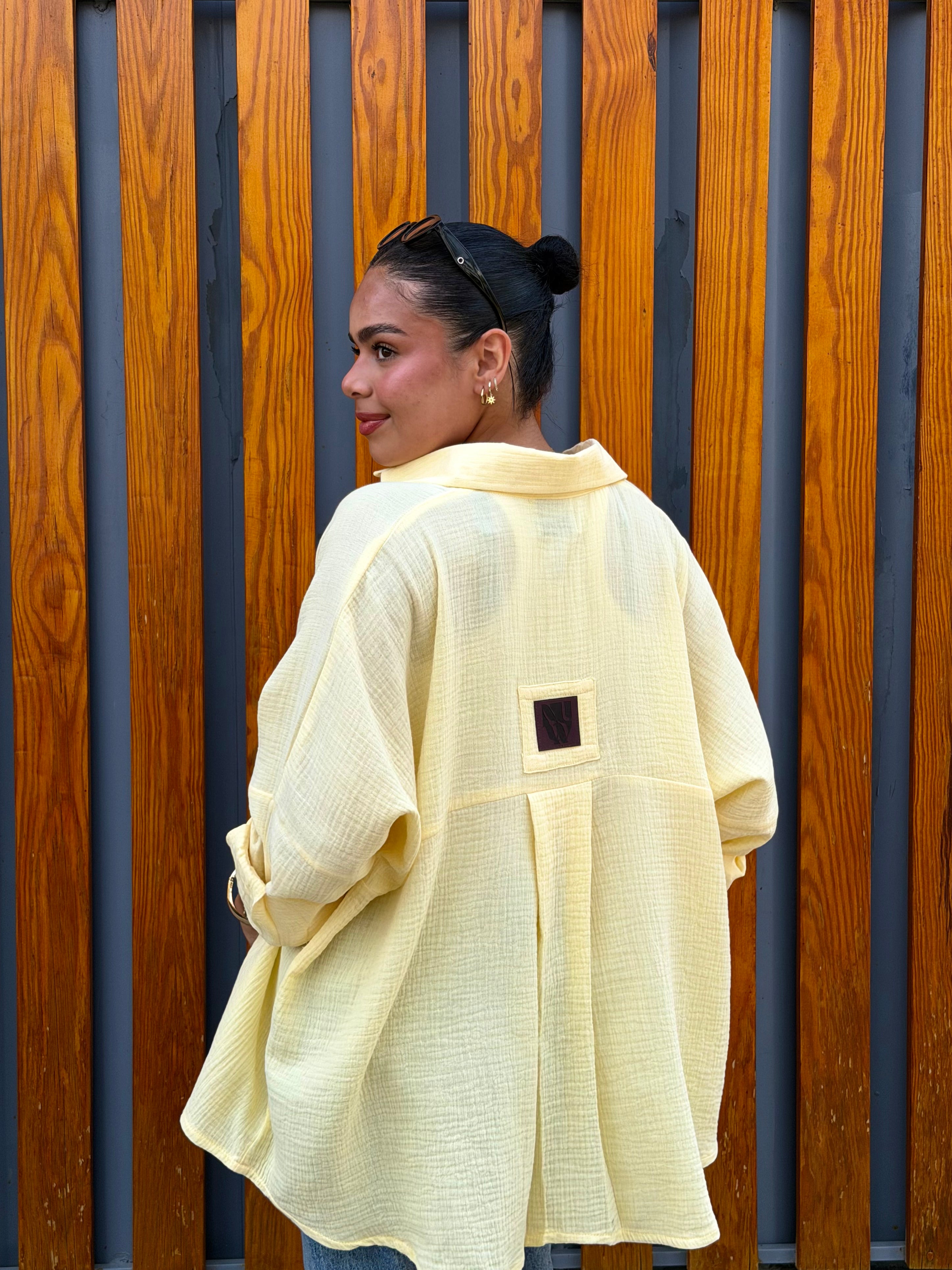 Butter-Yellow Crinkle Everyday – Shirt