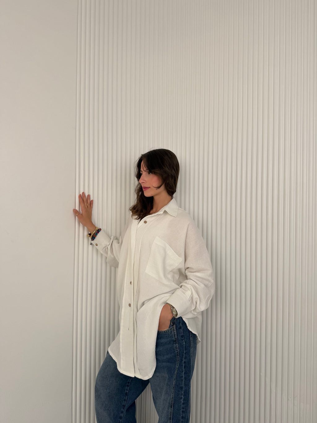 Off-White Crinkle Everyday - Shirt