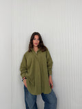 Olive Crinkle Everyday - Shirt
