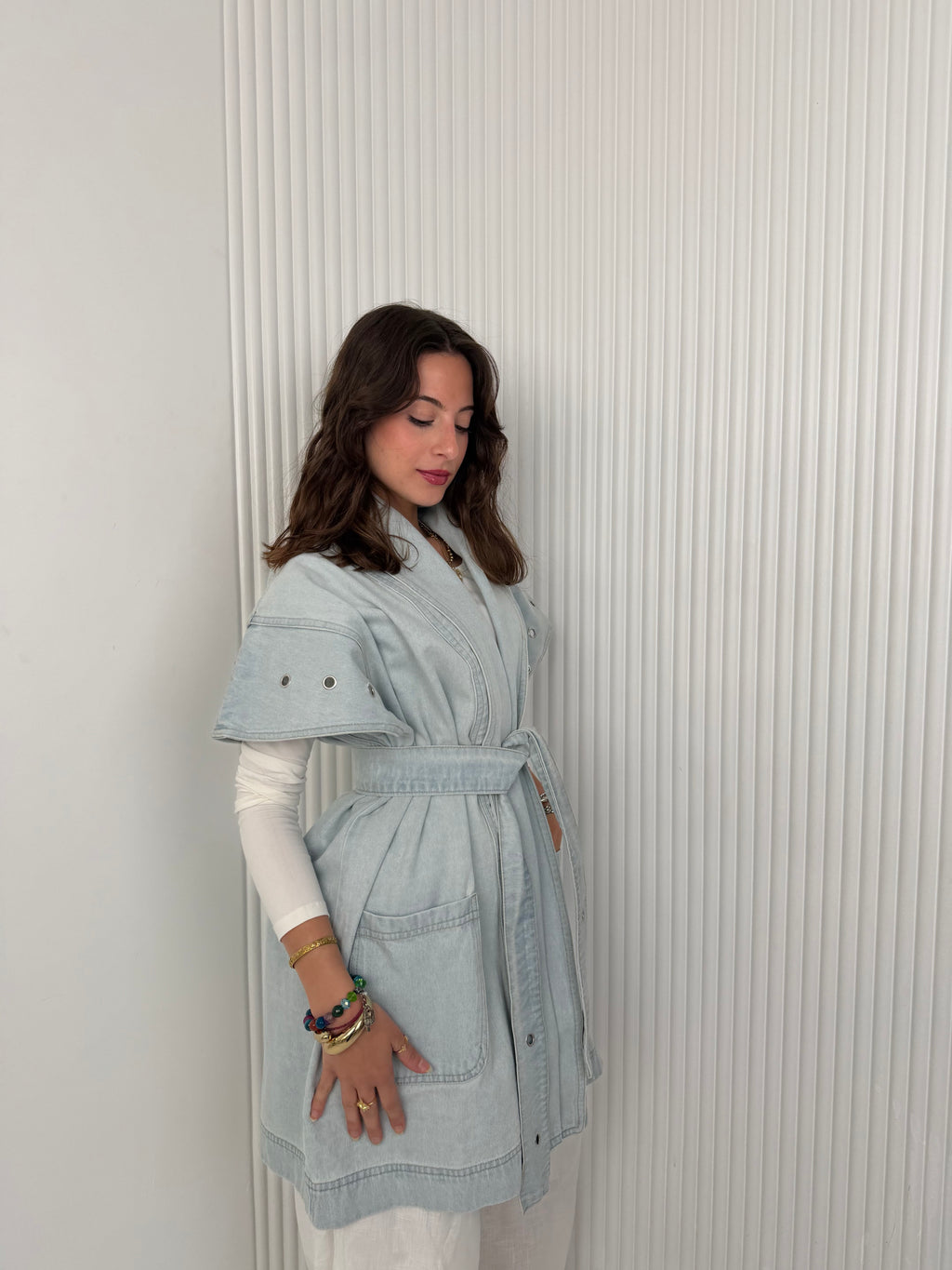 The Denim Wrap - Vest