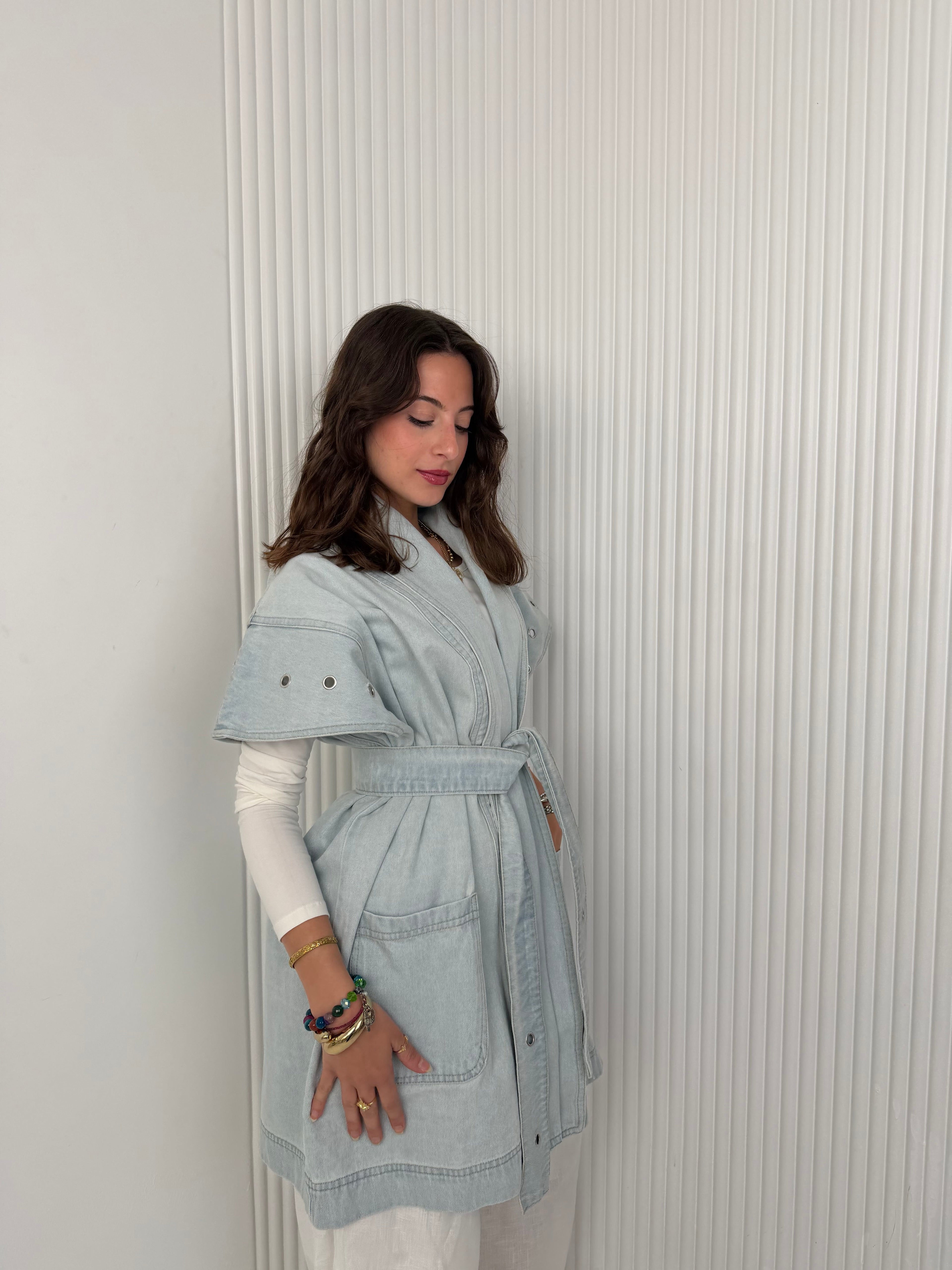The Denim Wrap - Vest