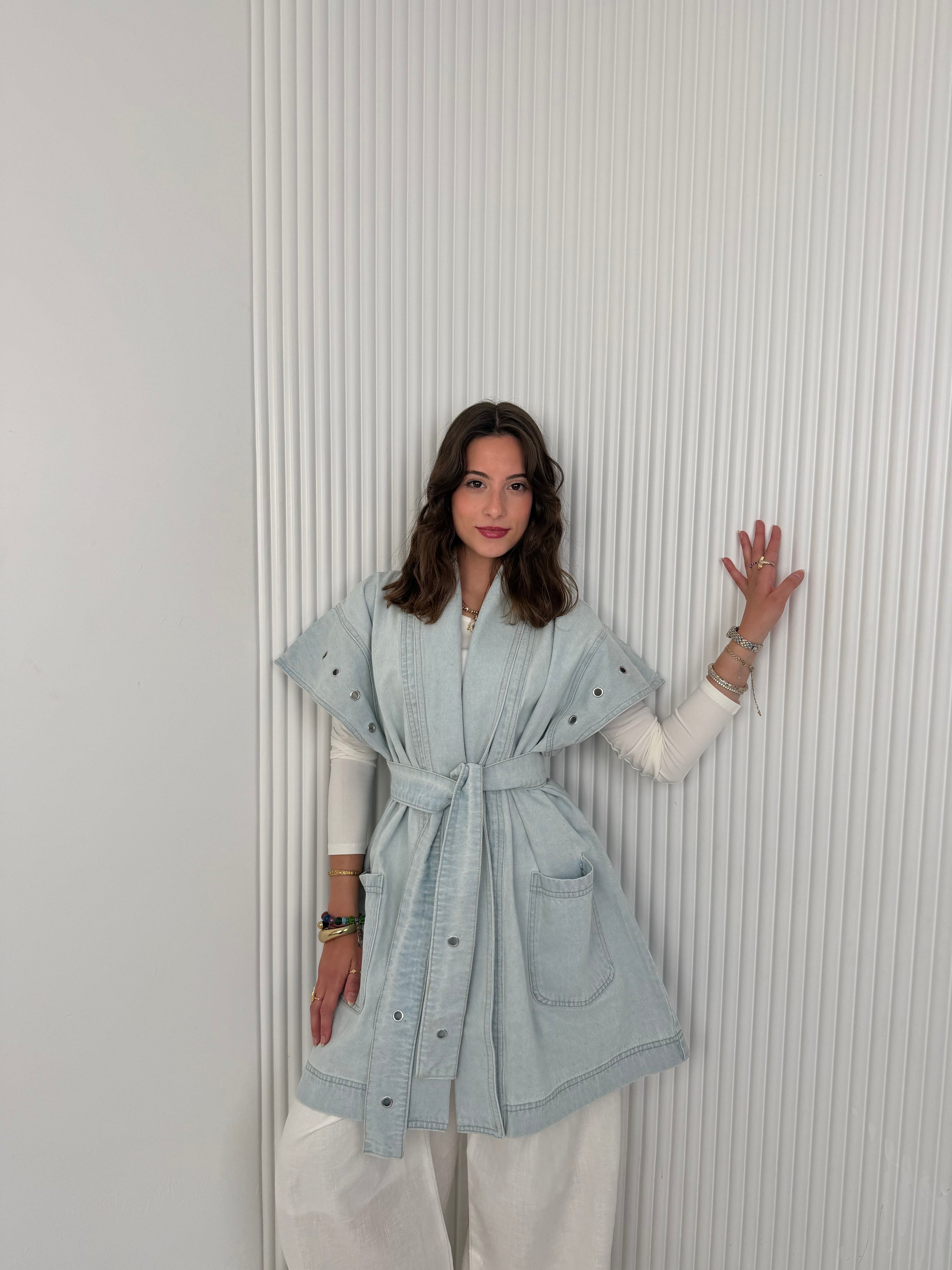 The Denim Wrap - Vest