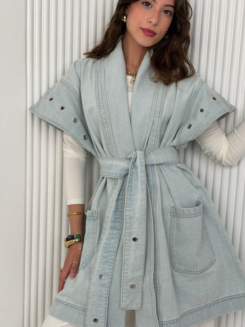 The Denim Wrap - Vest