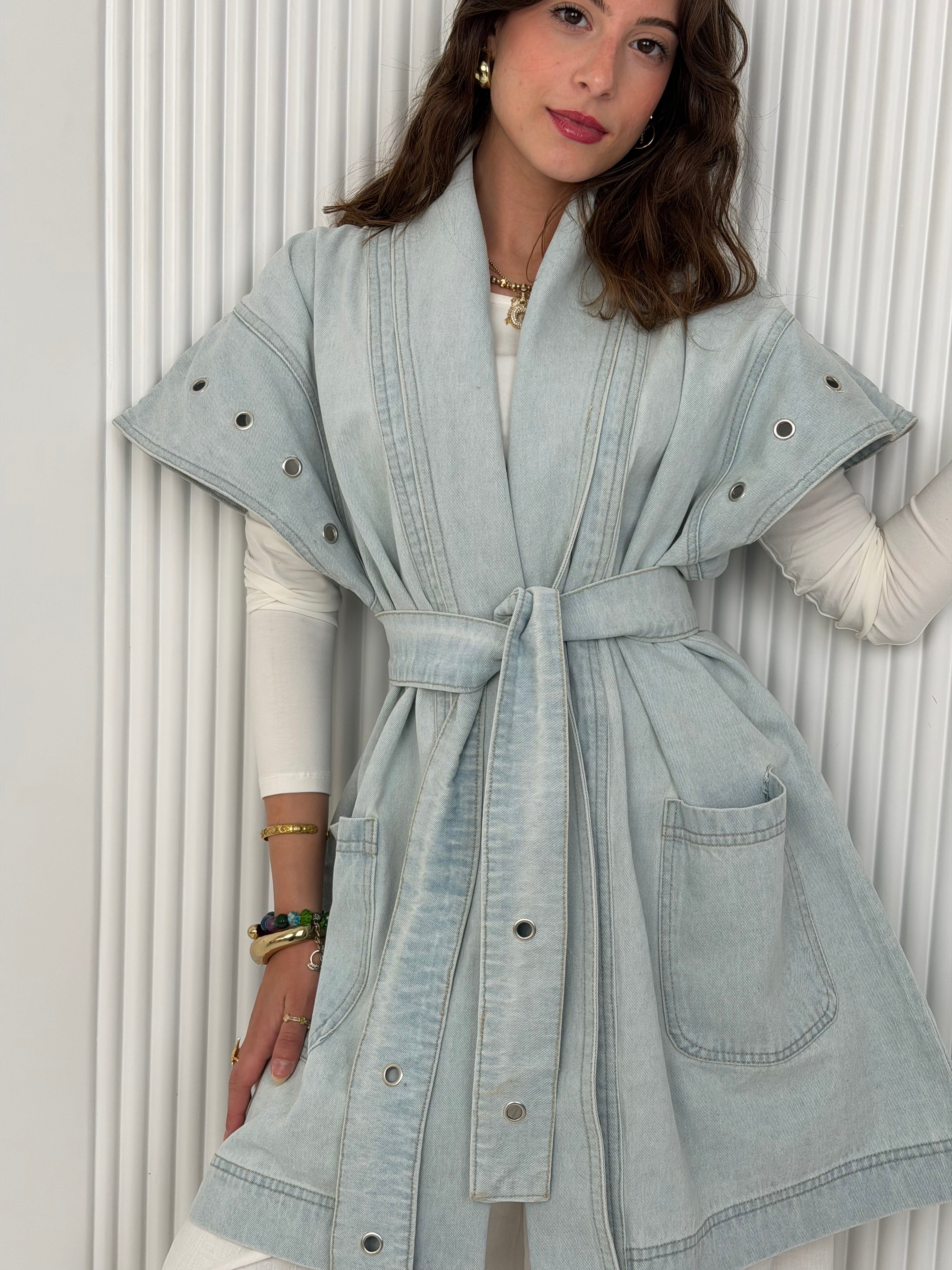 The Denim Wrap - Vest
