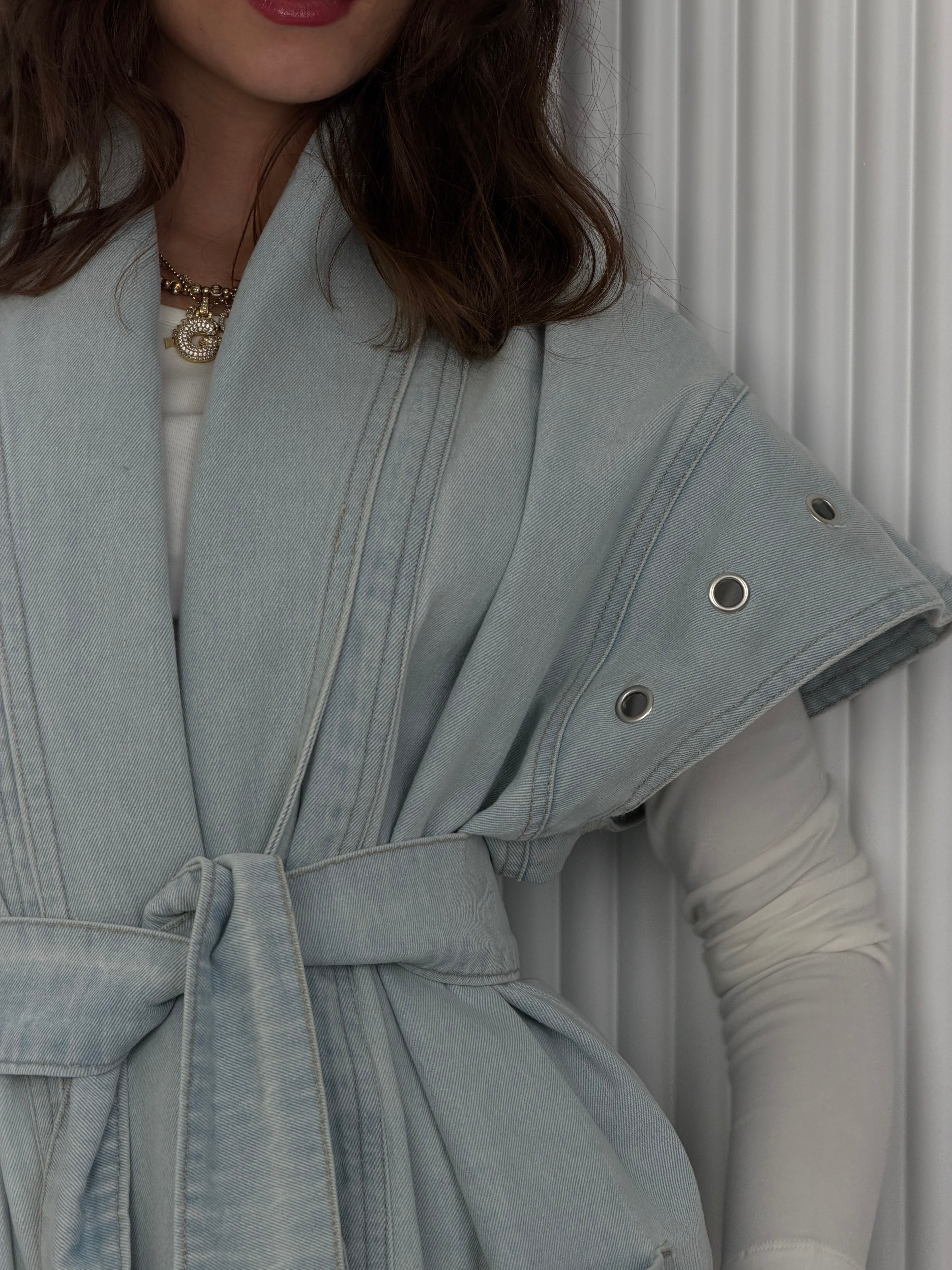 The Denim Wrap - Vest