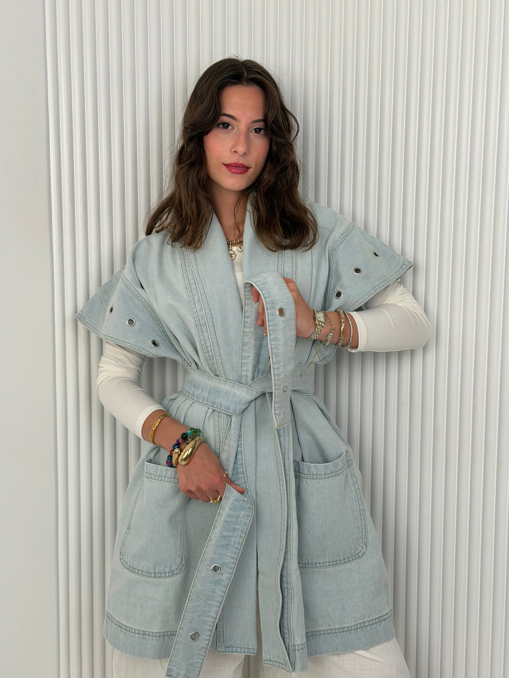 The Denim Wrap - Vest