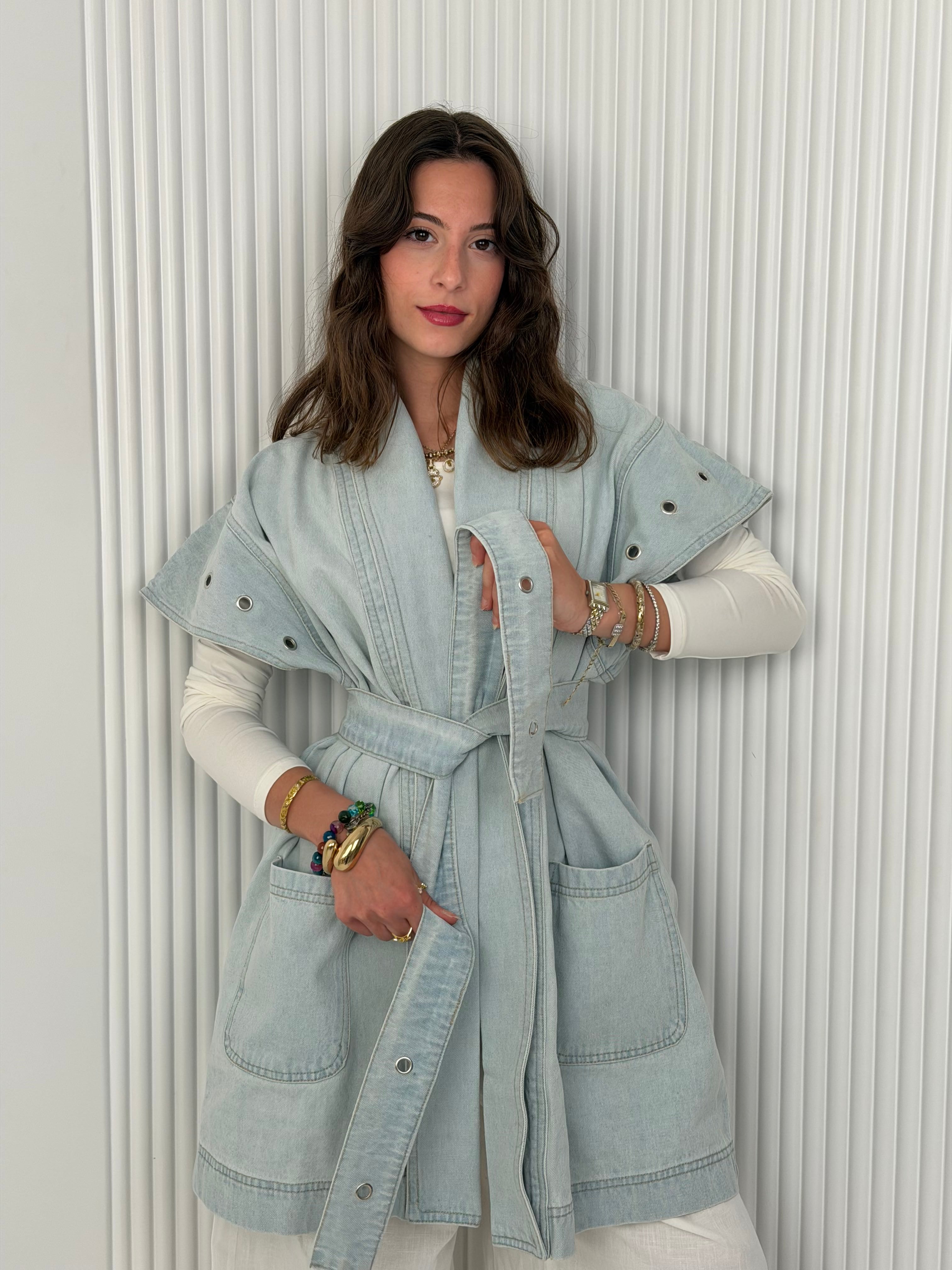 The Denim Wrap - Vest