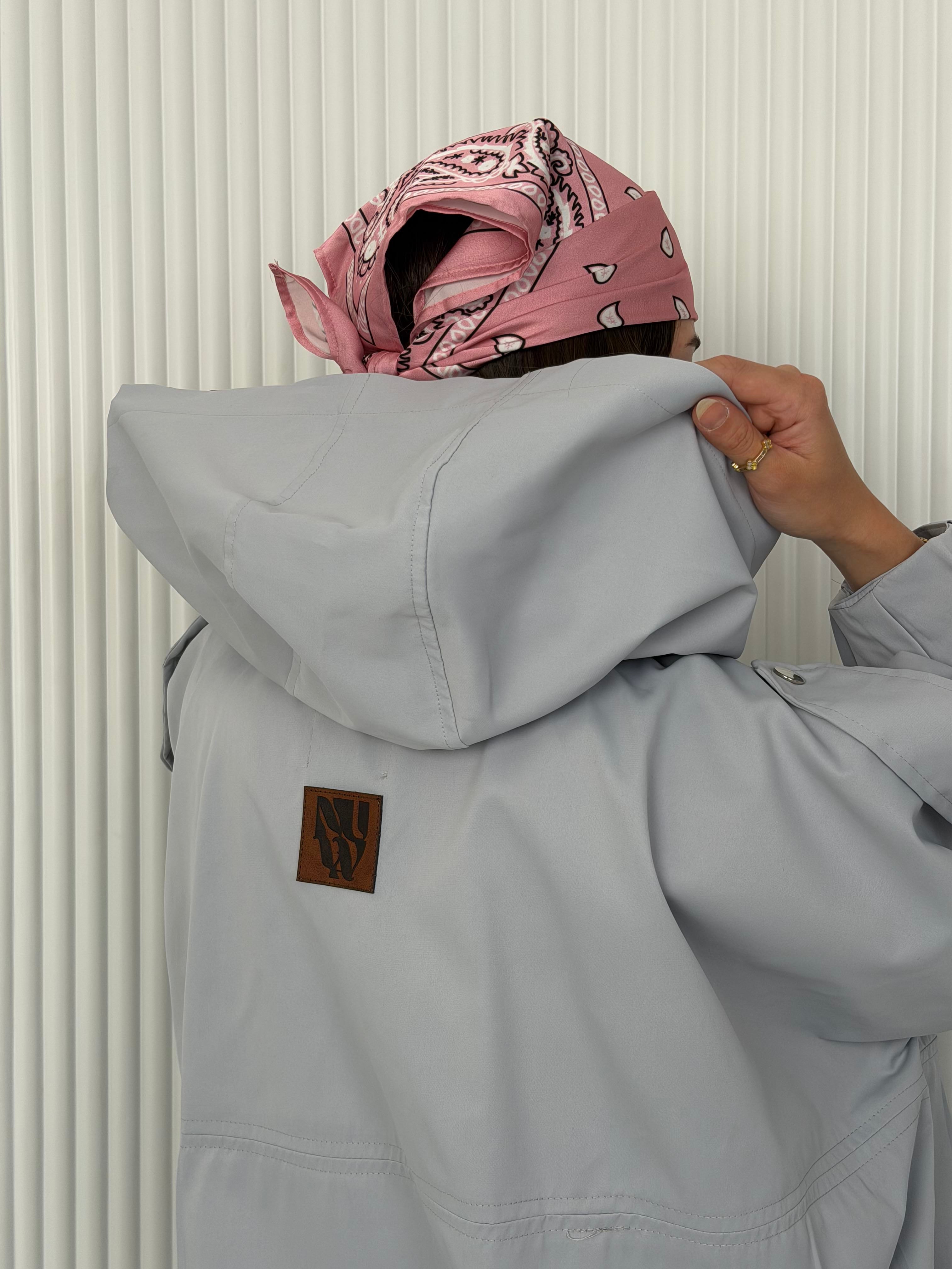 Waterproof Summer Bomber jacket - Grey