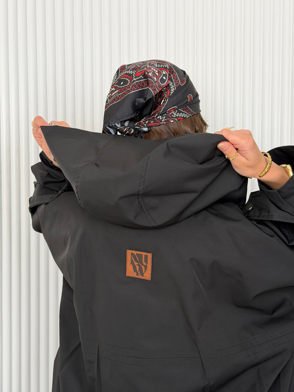 Waterproof Summer Bomber jacket - Black