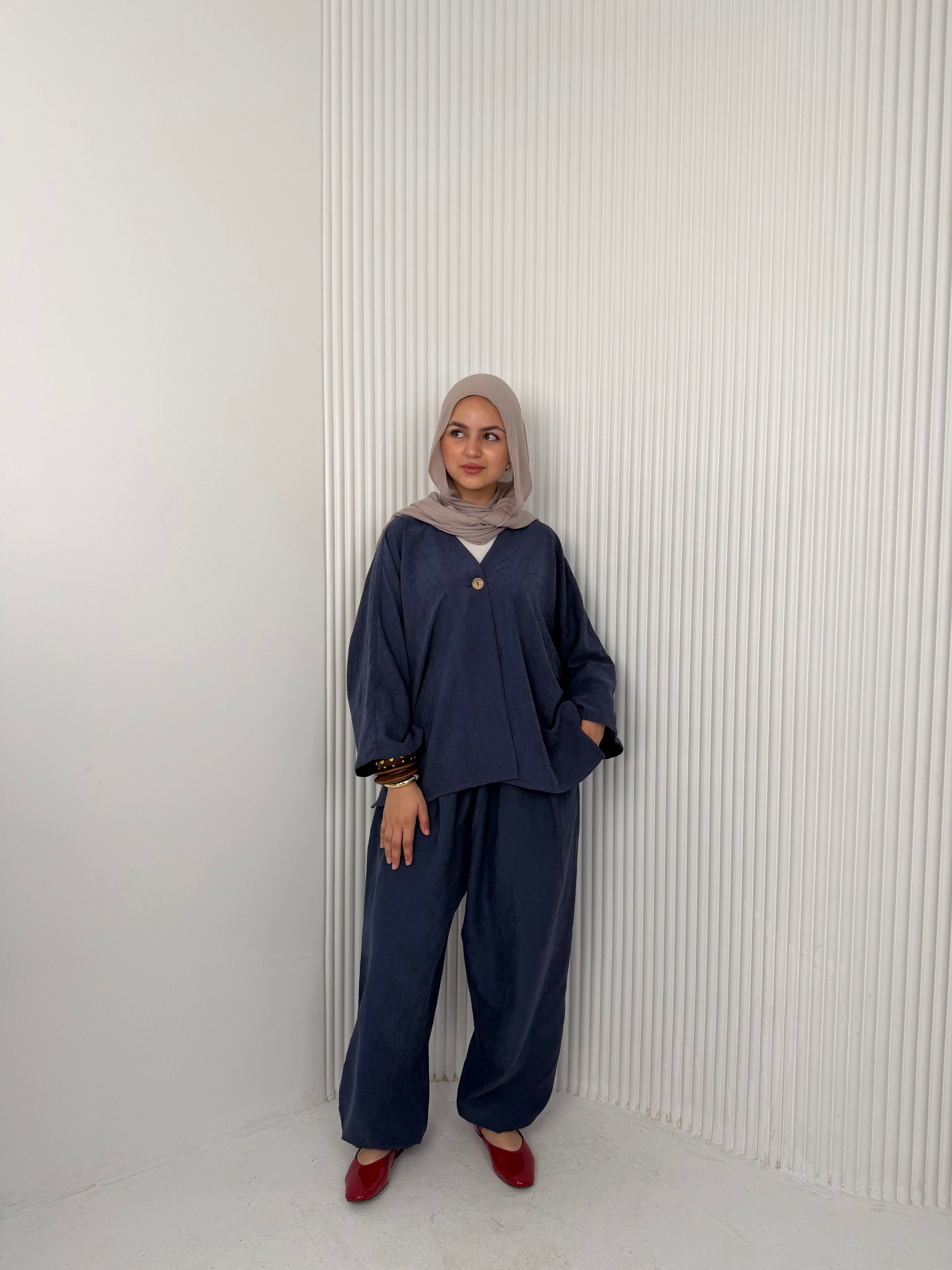 The Flowy Set - Dusty Navy