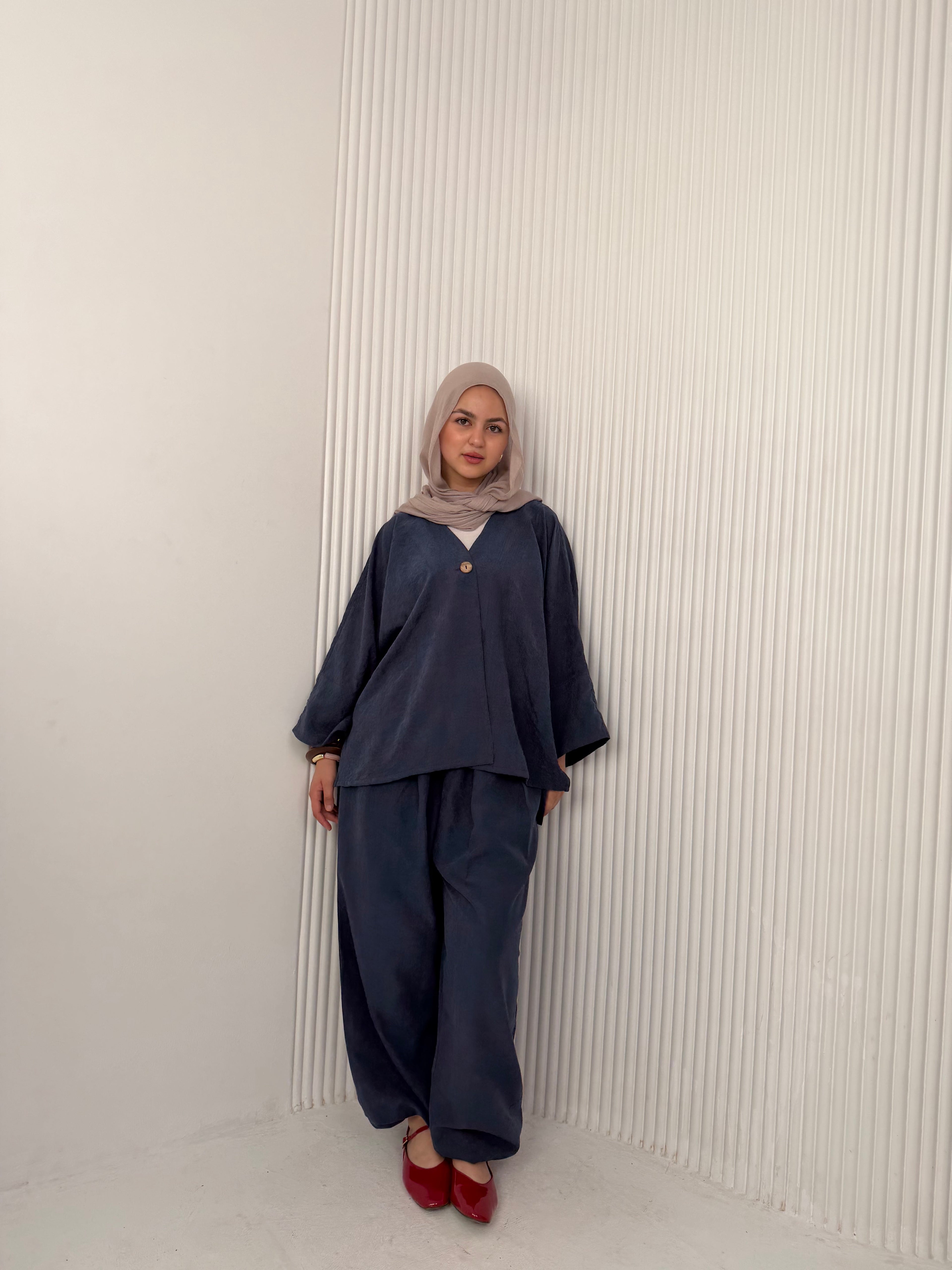 The Flowy Set - Dusty Navy