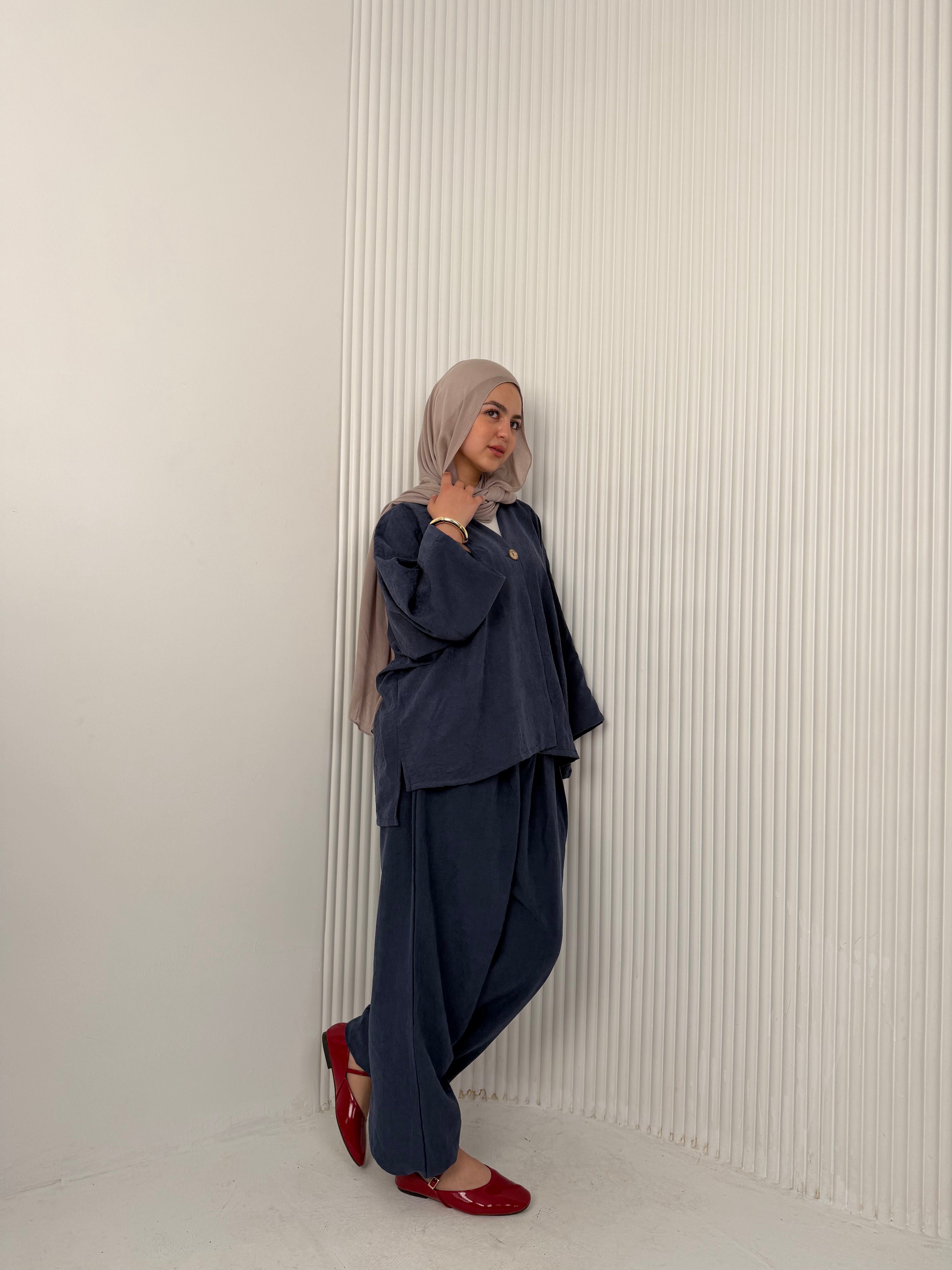 The Flowy Set - Dusty Navy