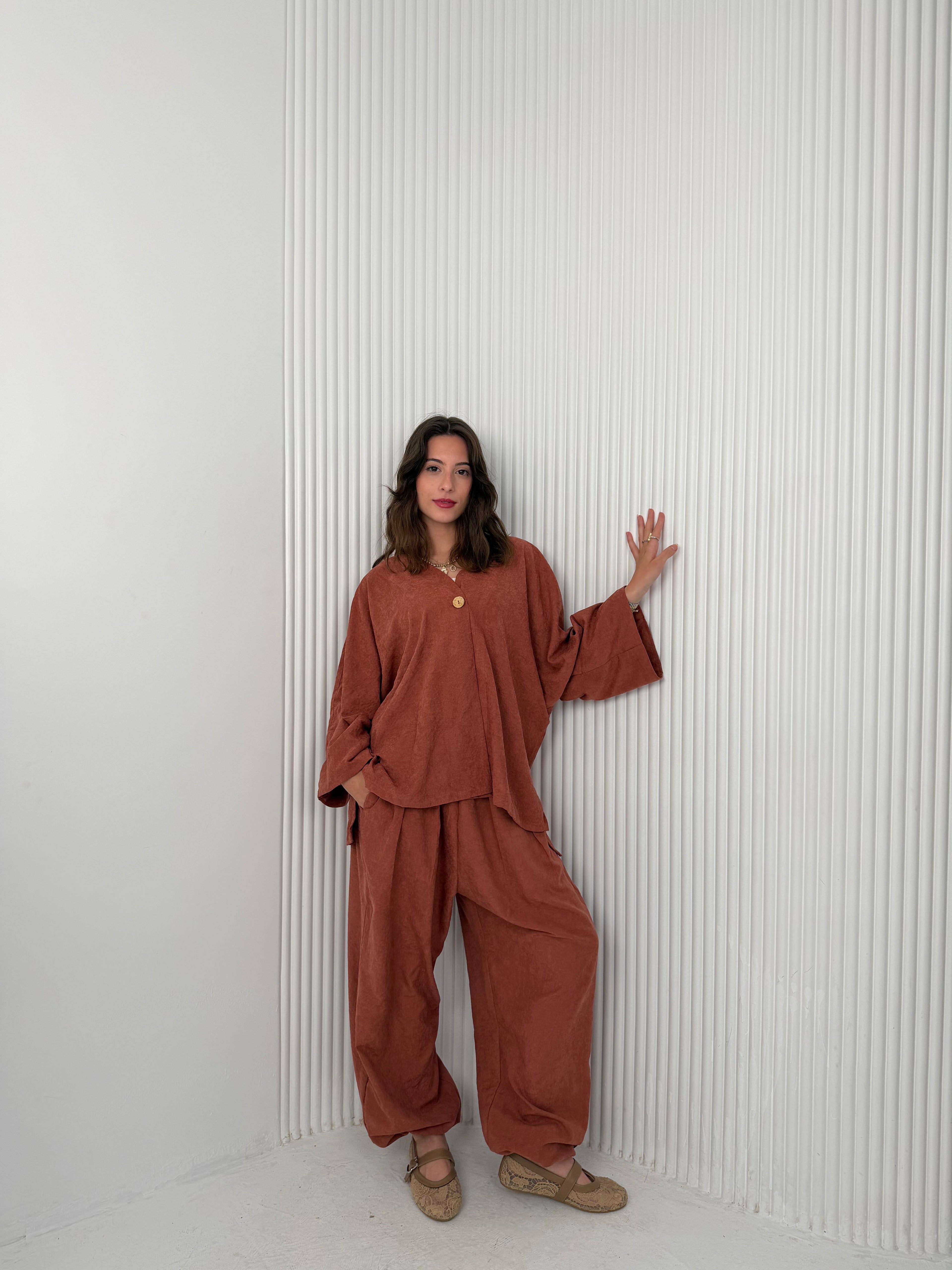 The Flowy Set - Clay Orange