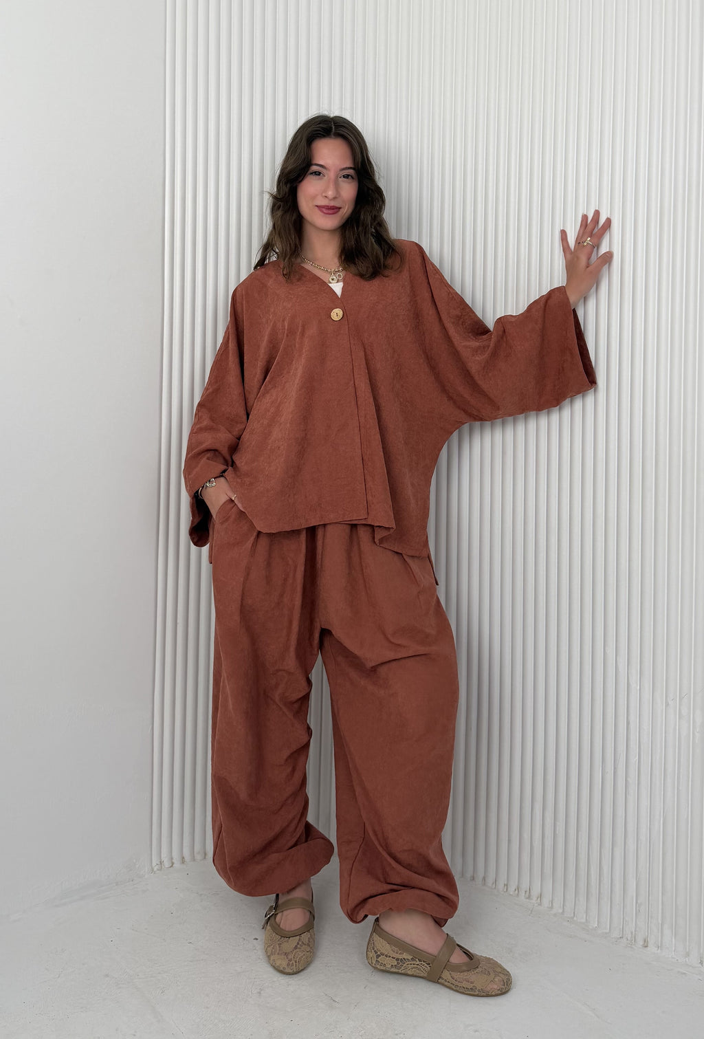 The Flowy Set - Clay Orange