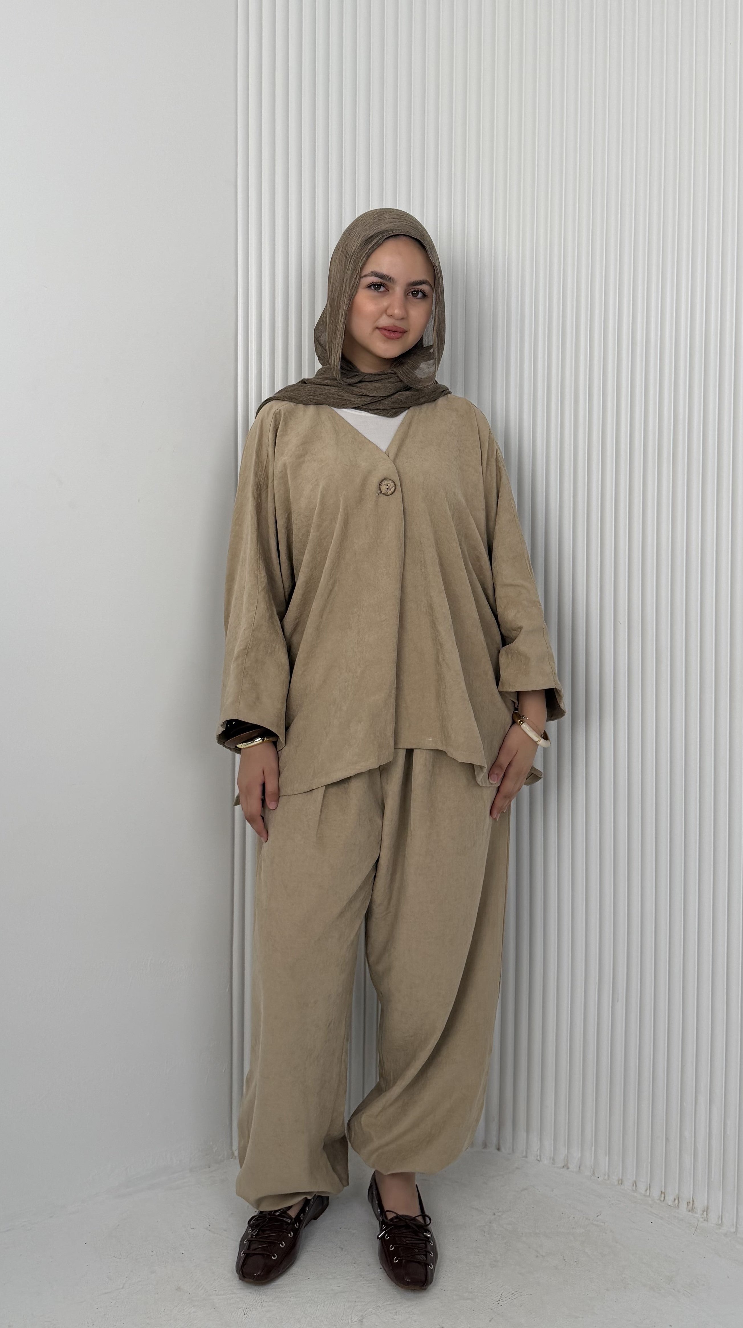 The Flowy Set - Sand Beige