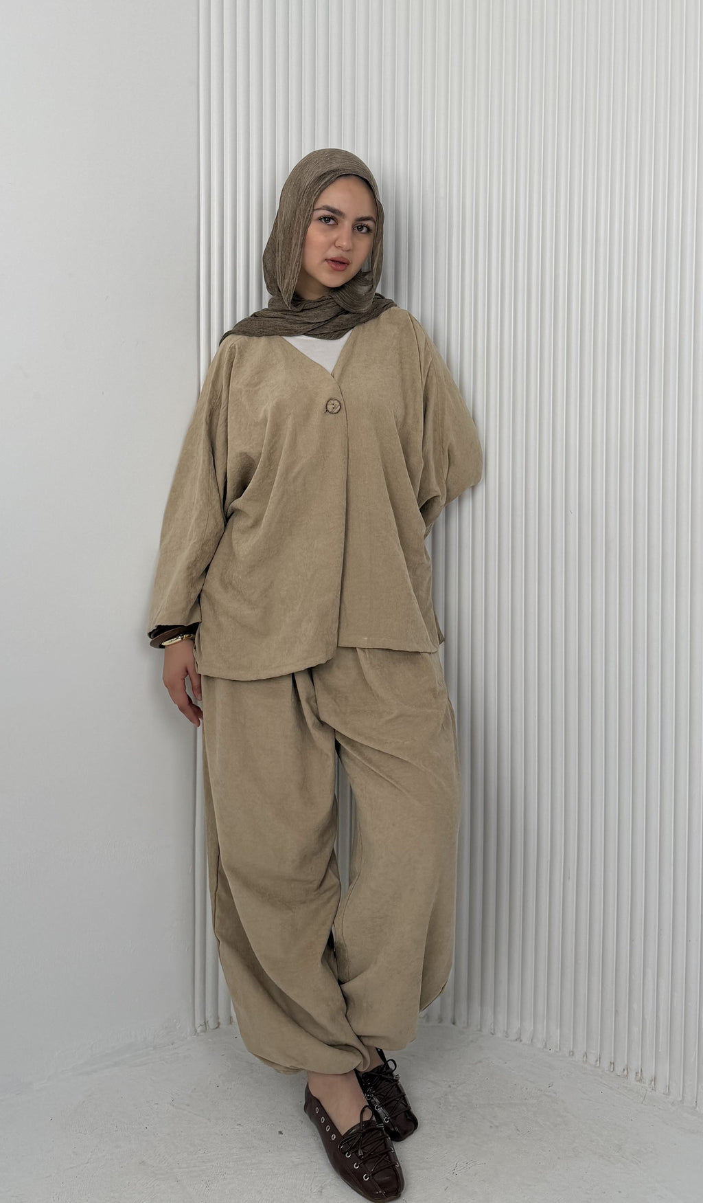 The Flowy Set - Sand Beige
