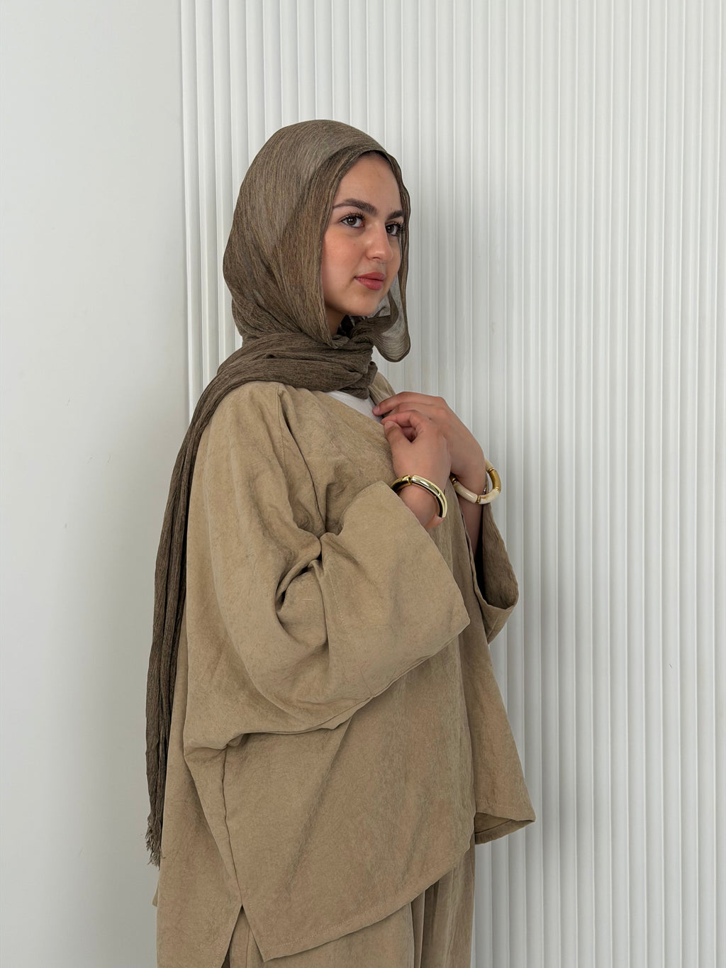 The Flowy Set - Sand Beige