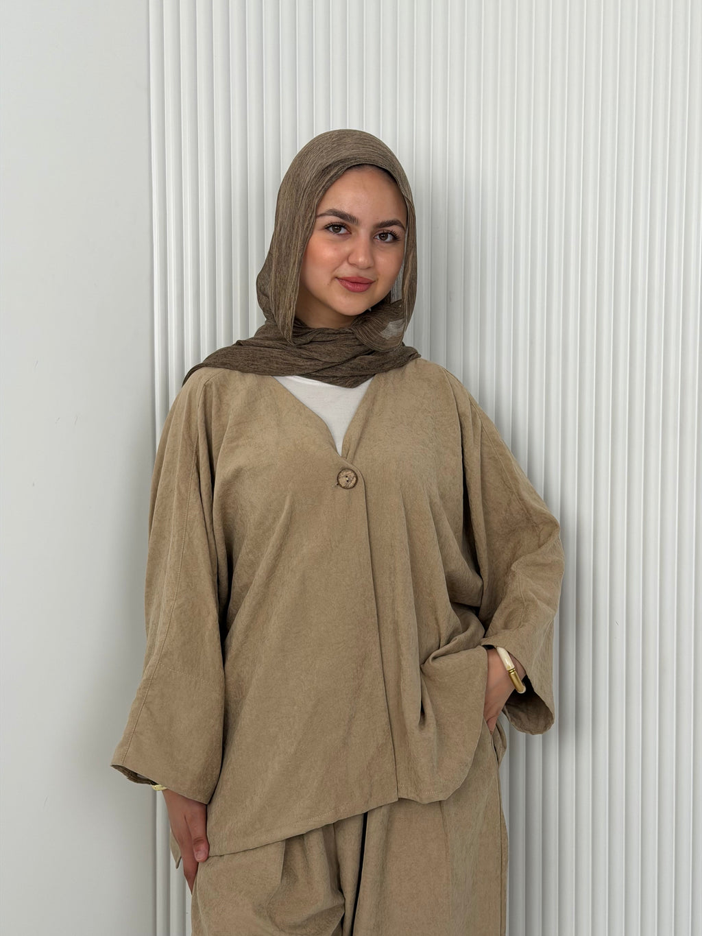 The Flowy Set - Sand Beige