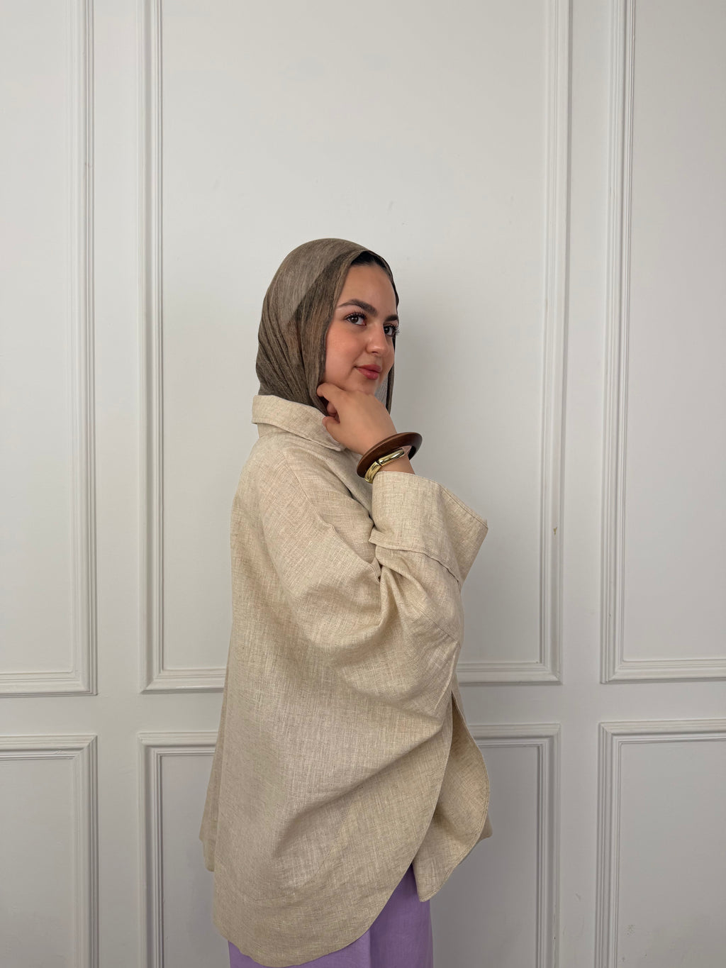 Flowy Linen - Beige Shirt
