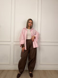 Balloon Linen - Brown Pants