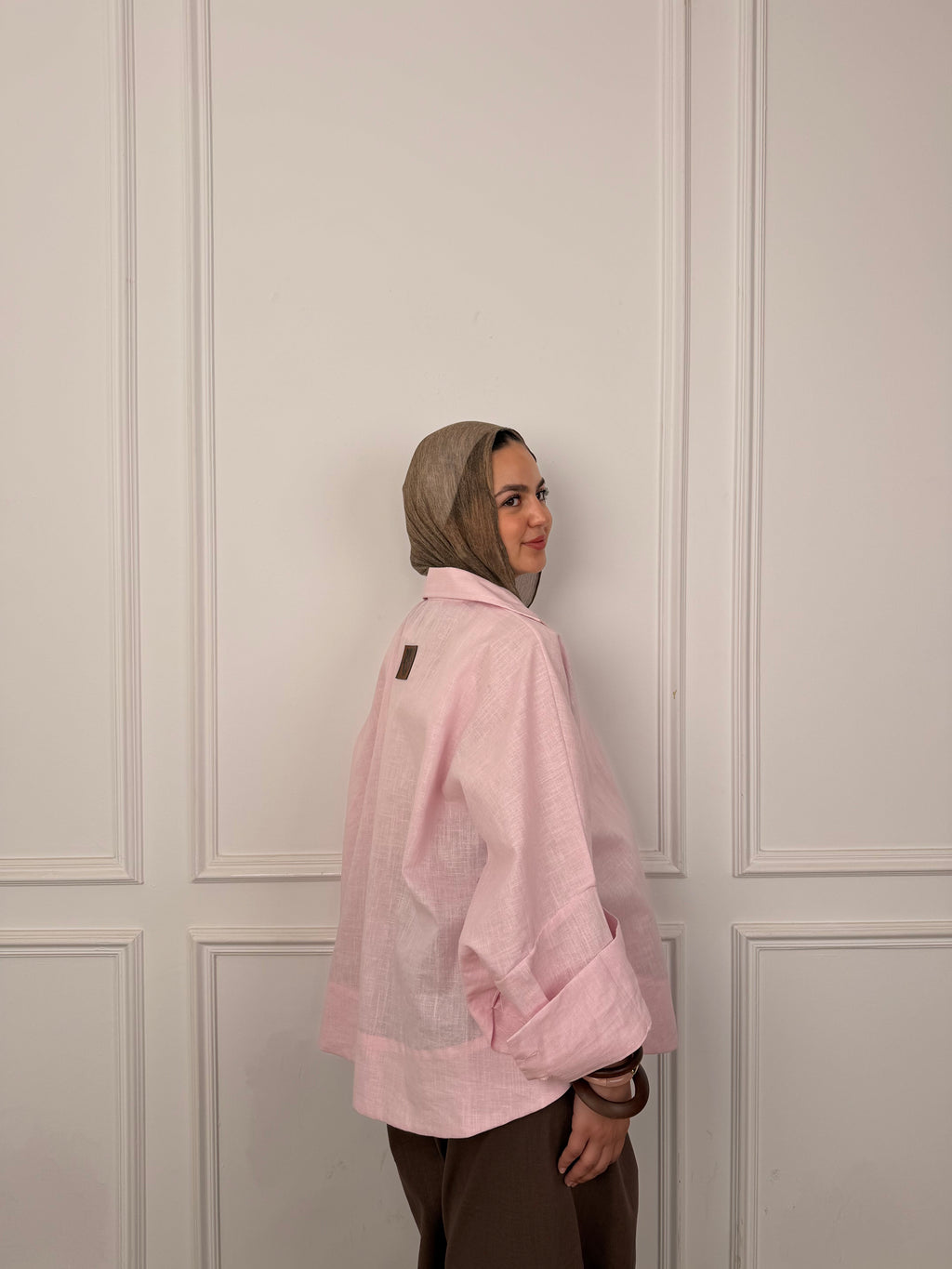 Flow Linen - Blush Pink Shirt