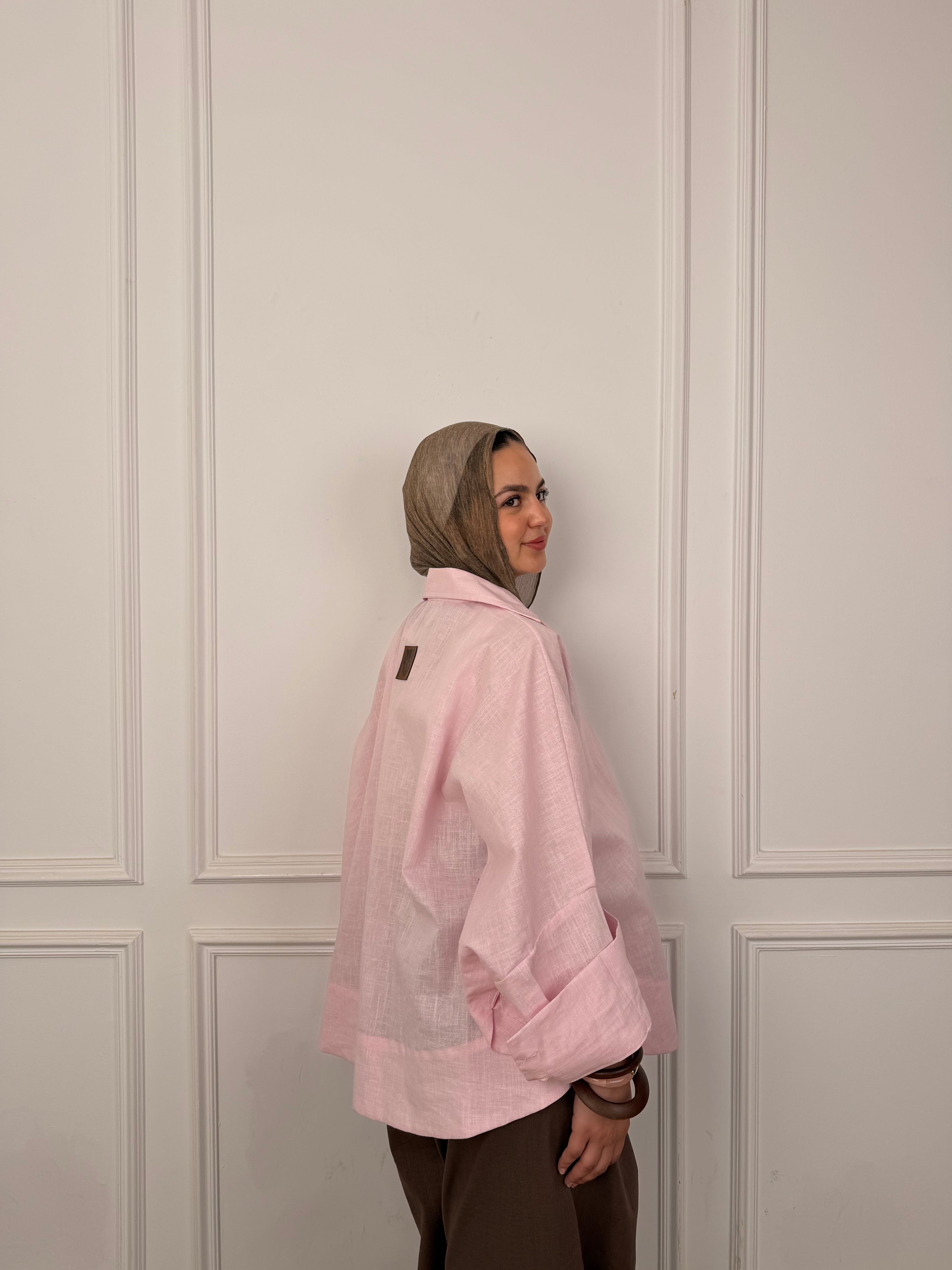 Flow Linen - Blush Pink Shirt