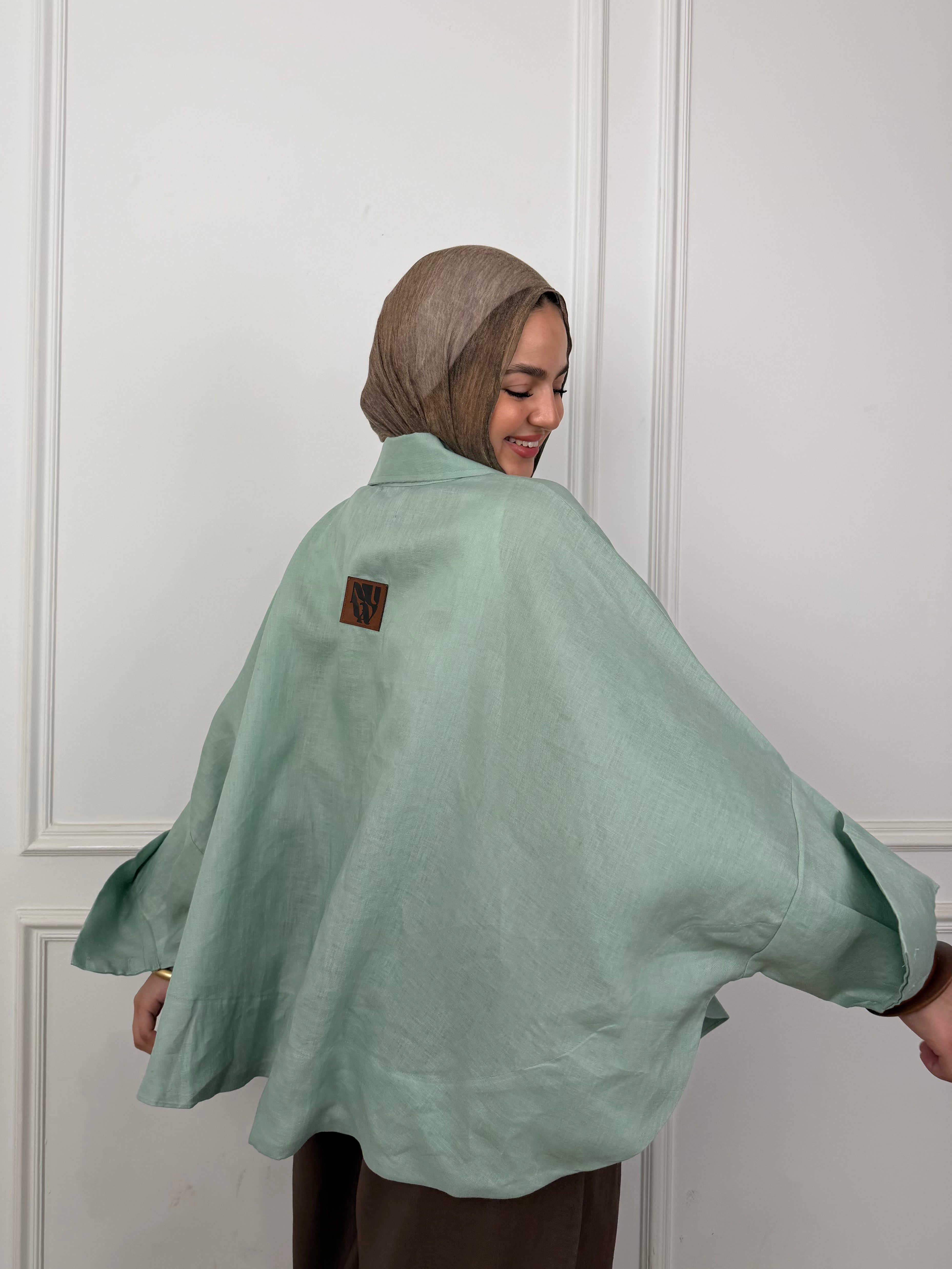 Flowy Linen - Mint Green Shirt