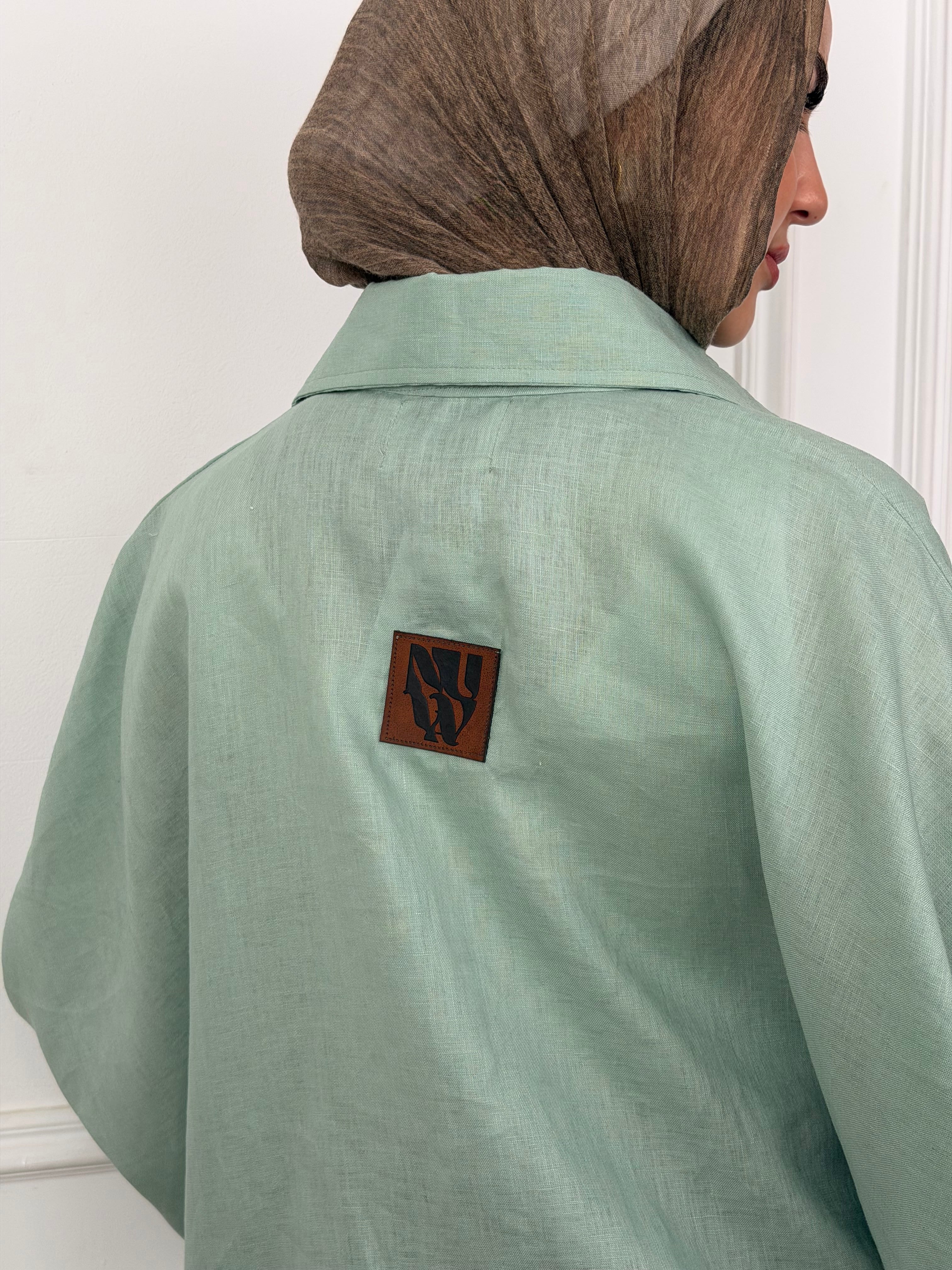 Flowy Linen - Mint Green Shirt