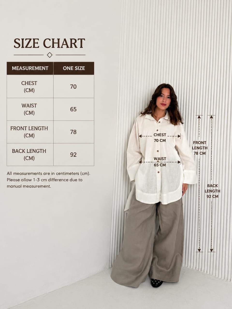 High Low Linen - White Shirt