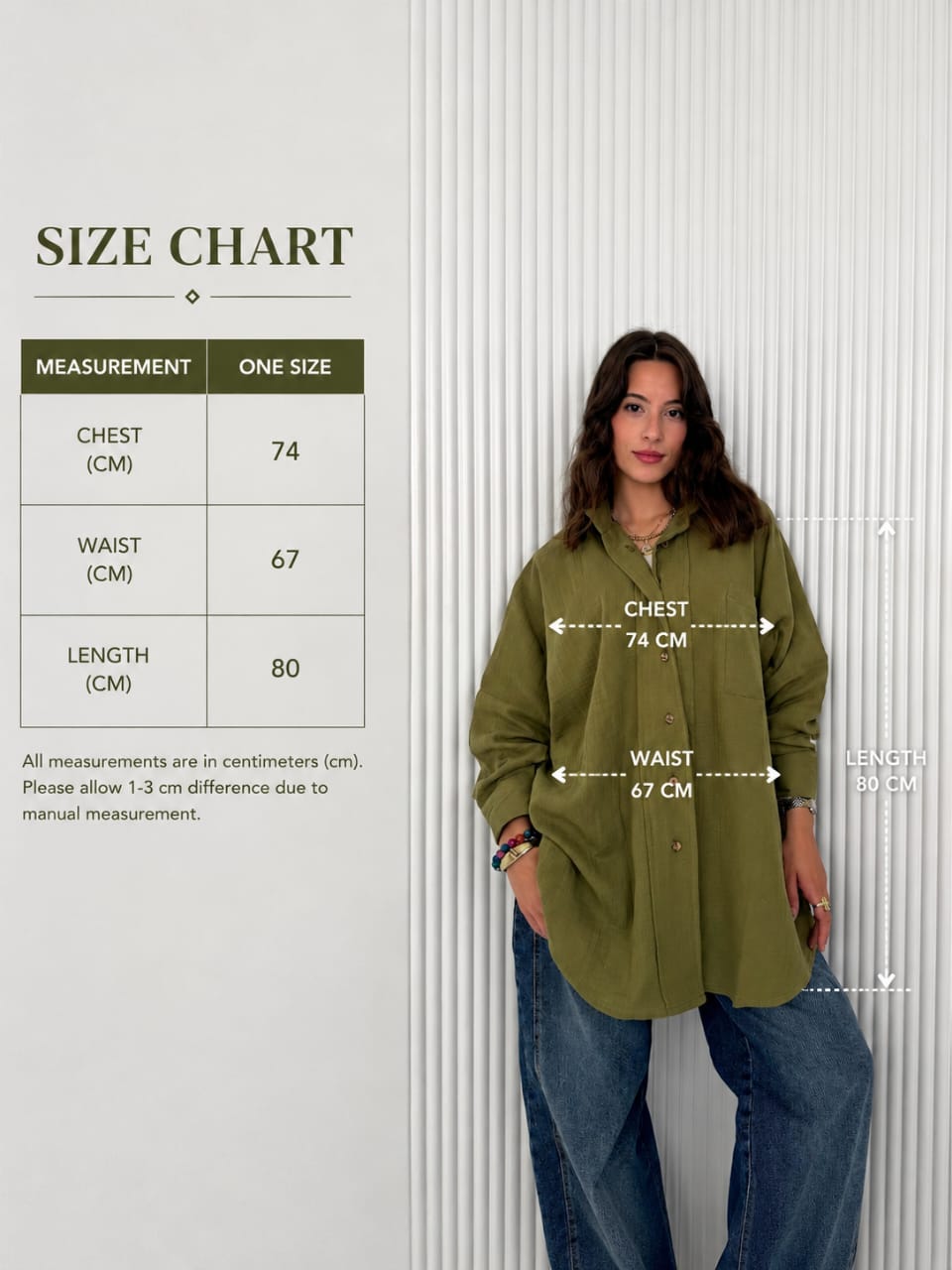 Olive Crinkle Everyday - Shirt